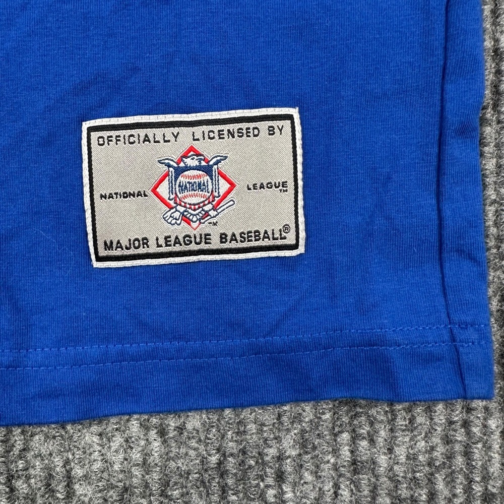 Vintage 90s Lee Sport New York Mets V-Neck Jersey Shirt Mens M Blue MLB Baseball - Picture 6 of 8